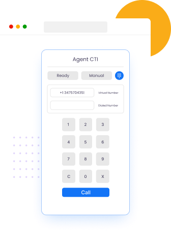 Agent CTI Unlock full potential of Agent CTI with click-to-call and click-to-dial buttons.