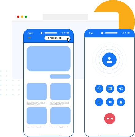 Click-to-Call Click-to-call service helps website or app visitors to click a button and connect with agents instantly.