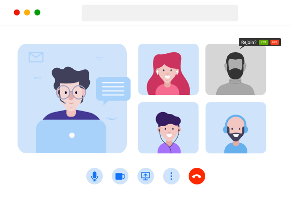 Conference Manager Conference call management system allows a list of contact numbers to join and connect even if they miss the call.