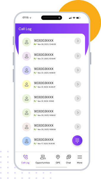 Precise Scheduling Let your team carry out all the activities with ease through the set of tools in mobile CRM software.