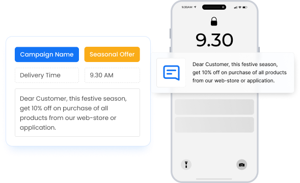 Promotional SMS Elevate your marketing with bulk SMS campaigns, sending personalized promotions and event reminders within regulated hours to enhance engagement and sales.