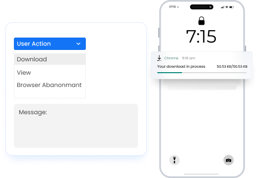 Trigger Based Campaigns by Office24by7 Make use of the auto-trigger notifications option available in our push notifications software that allows you to engage with your customers.